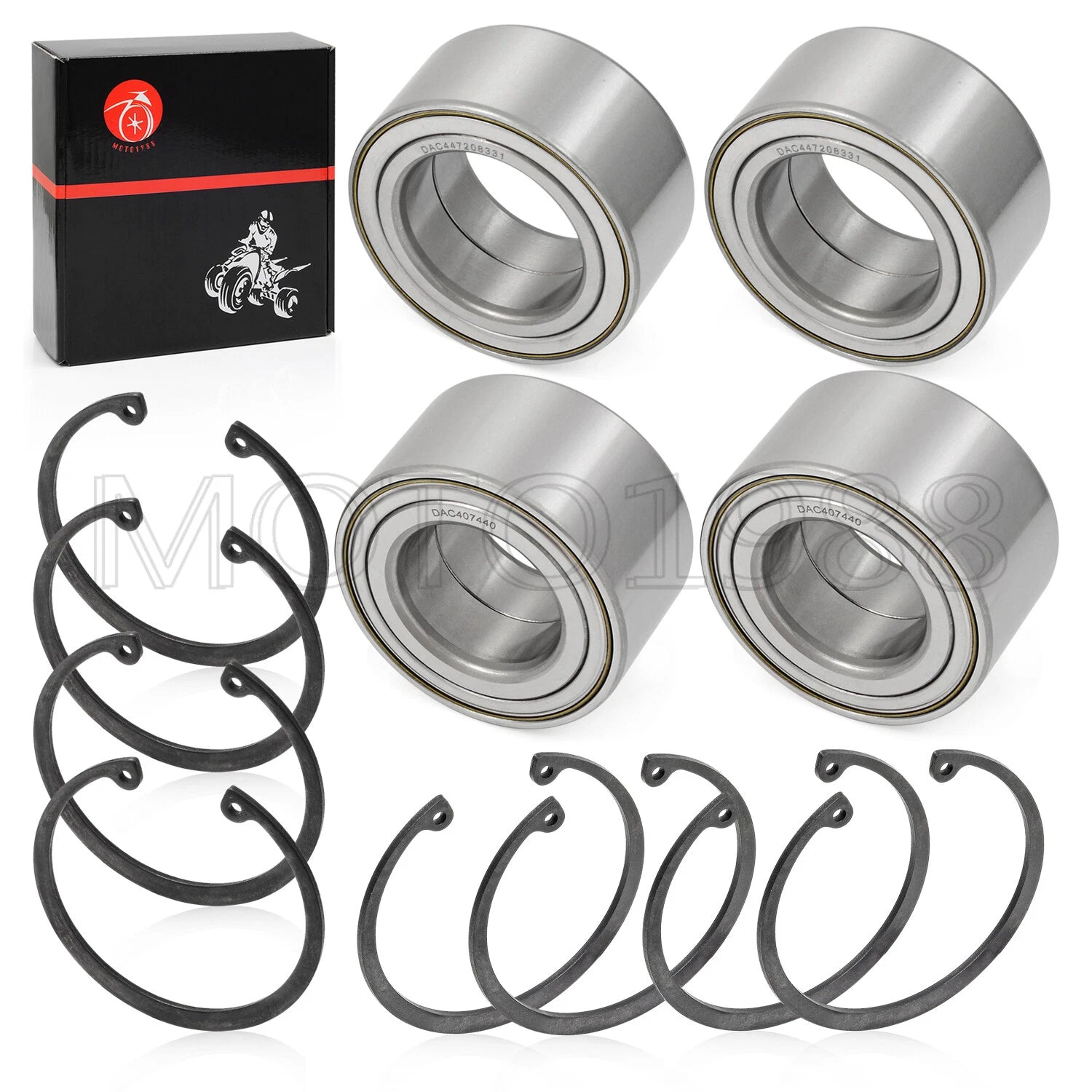 Front & Rear Wheel Bearing Kit for Polaris Ranger 900 XP Crew (2013–2019)