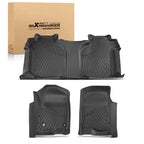 2X Waterproof Floor Mat Liners for GMC Sierra 1500 2500HD 3500HD (2020–2025)