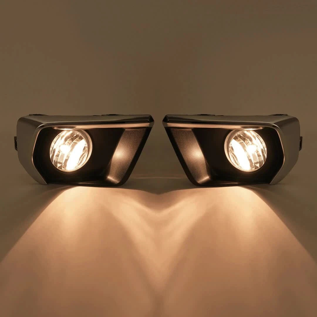 Fog Lights for Chevy Colorado (2021–2022) - Silver Bezel, Relay, Switch, Bulb