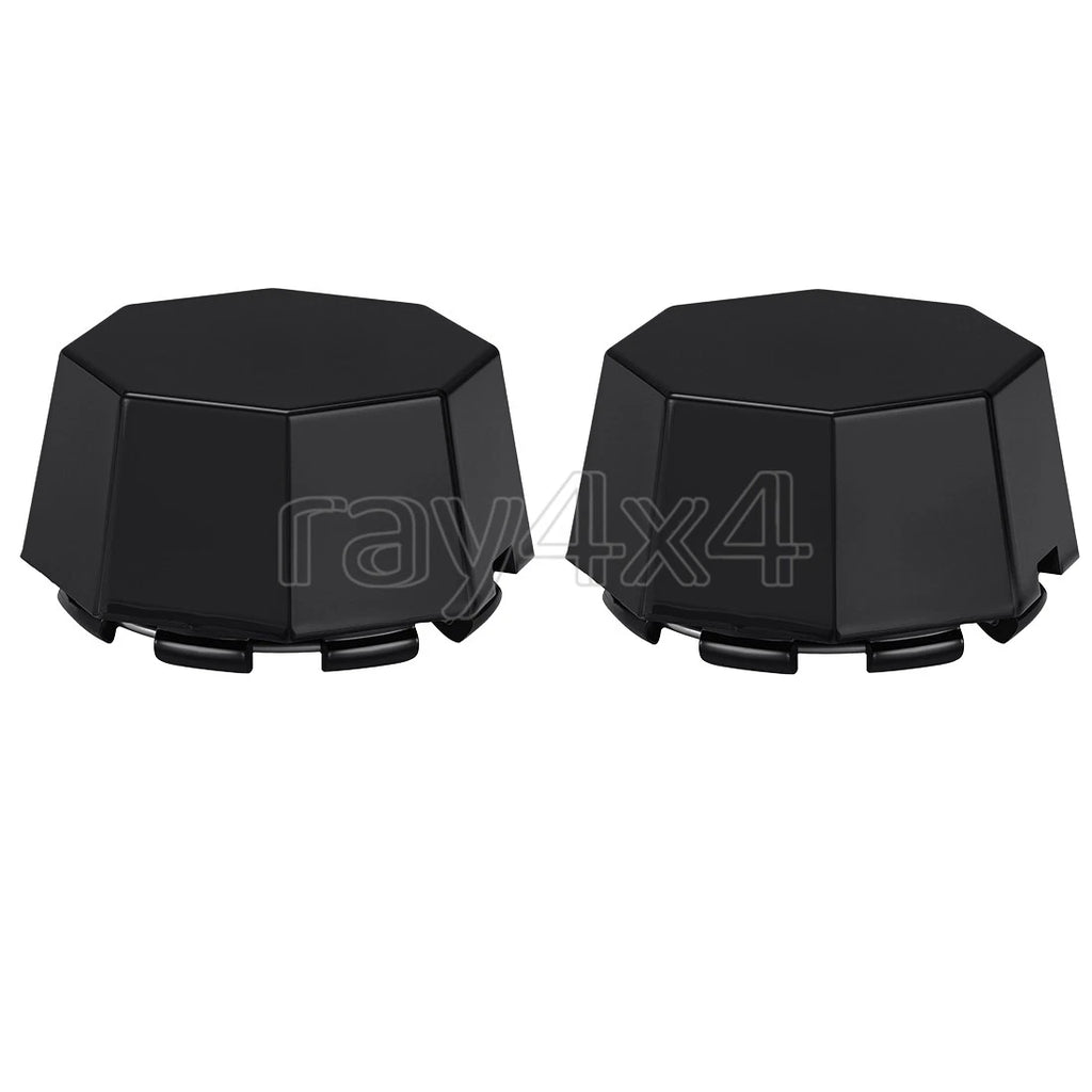 2X Black Center Wheel Hub Caps for Polaris Sportsman 570 SP X2 (2015–2025)