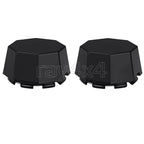2X Black Center Wheel Hub Caps for Polaris Sportsman 570 SP X2 (2015–2025)
