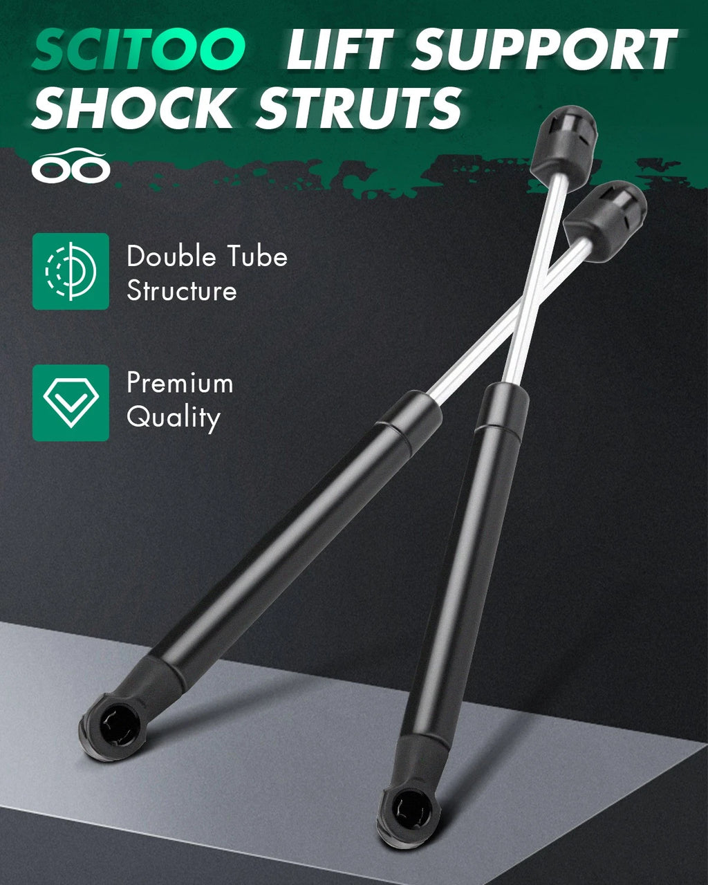 2 Pcs Lift Support Strut Gas Spring 10" 45lbs for (10159-31)