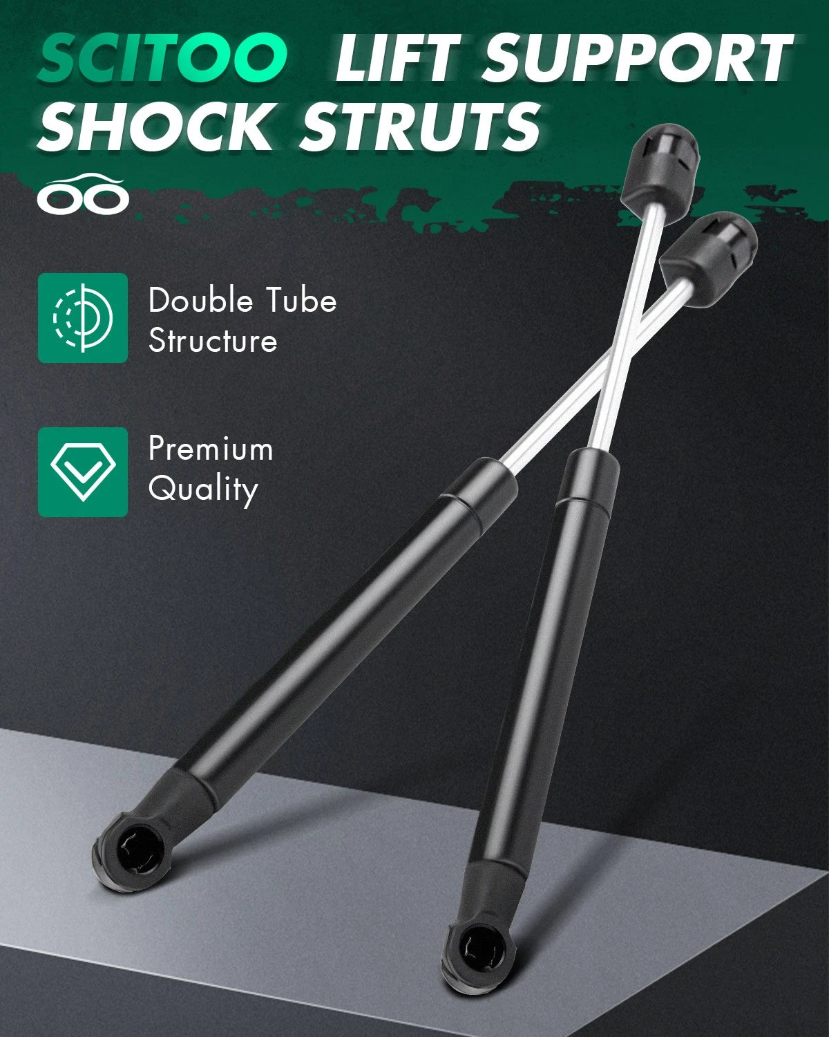 2 Pcs Lift Support Strut Gas Spring 10" 45lbs for (10159-31)