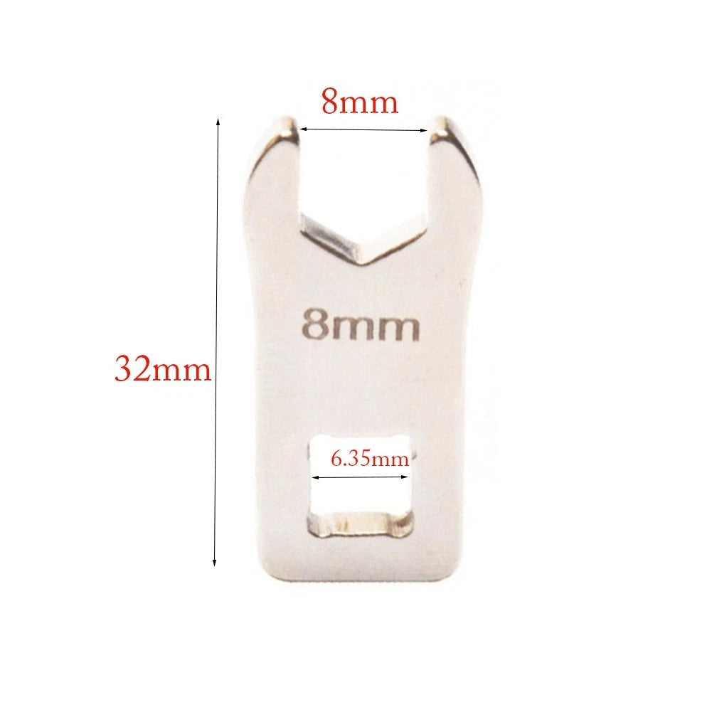 8mm Crowfoot Wrench for Precision Fastening (1/4 Drive)