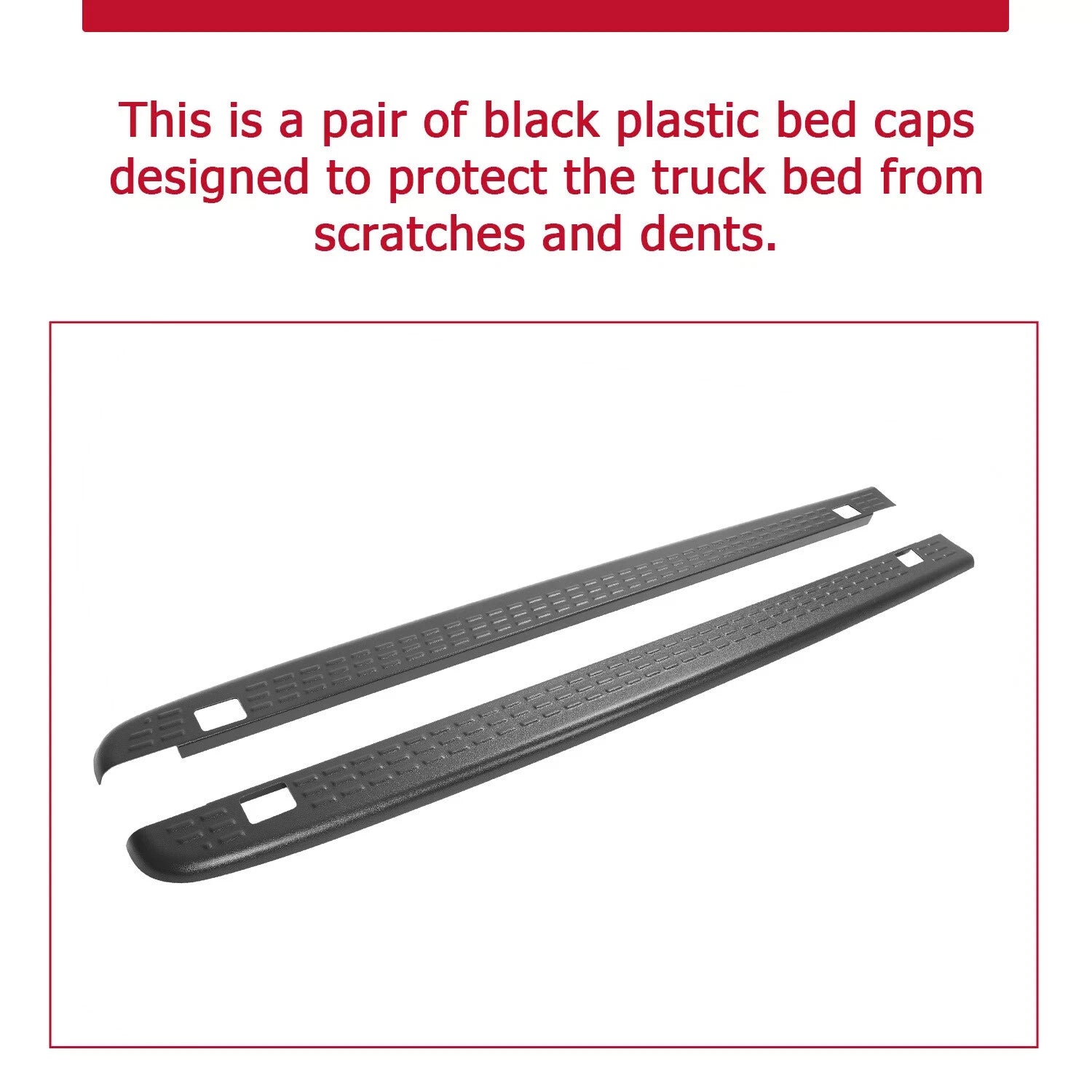 Bed Rail Caps for Silverado 1500/2500/3500 (2007-2013) 6.5ft