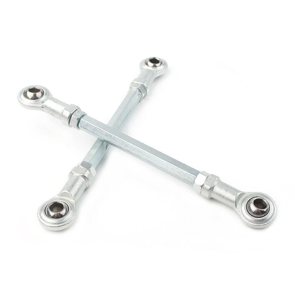 Set of 2 Metal Bolt Tie Rod Ball Joiner Steering Shaft Assembly for ATV Go Kart