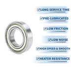 Deep Groove Ball Bearing 28x52x12mm for Scooter Skateboard (1 Pc)