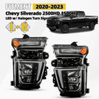LED Headlights for Chevy Silverado 2500HD 3500HD (2020–2023) Left+Right