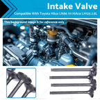 Set of 4 Inlet/Intake Valves for Toyota Hilux LN86 107 111, HiAce LH125 2.8L