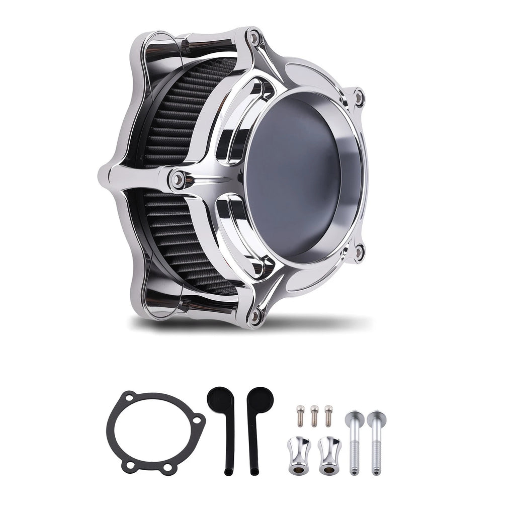 Air Filter Kit for Harley Dyna Street Glide Road King (2000–2017) Black Aluminum