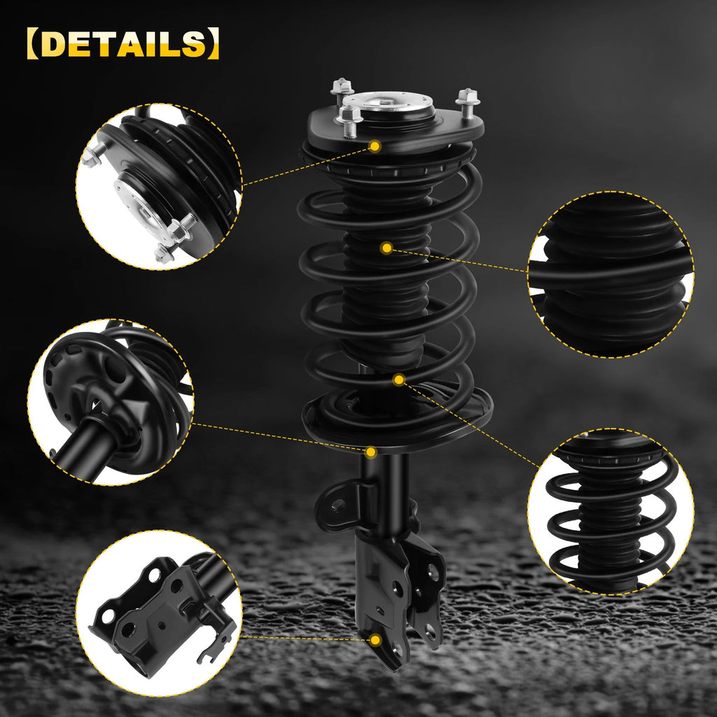 Set of 2 Complete Struts for Toyota Prius (2010–2015)