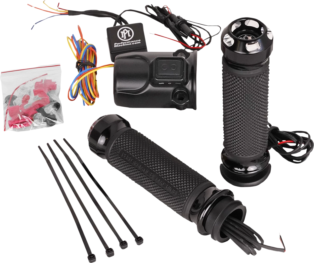 Apex Heated Grips for Harley FLTRX (2013–2023) - Contrast Cut 0063-2095-BM