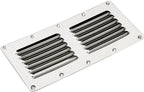 4X Stainless Steel Louvered Vent Grill Cover 4.5" X 9" for Automotive