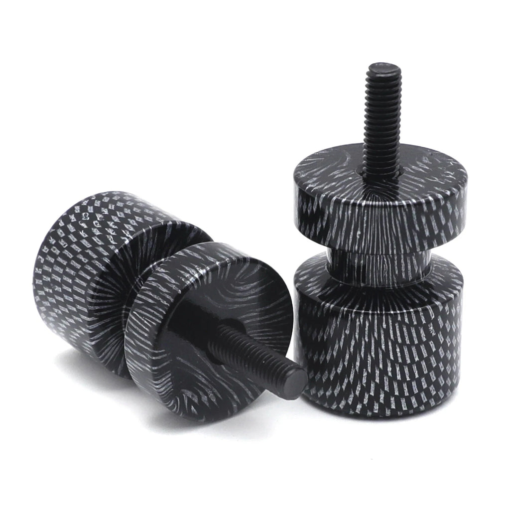 Carbon Flat Swingarm Spools 6mm for Yamaha FZ6 (2004–2008) / FZ8 (2011–2012)