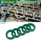 Set of 5 Oil Seal Rotary Shaft Seal 16x22x5mm High Pressure Green