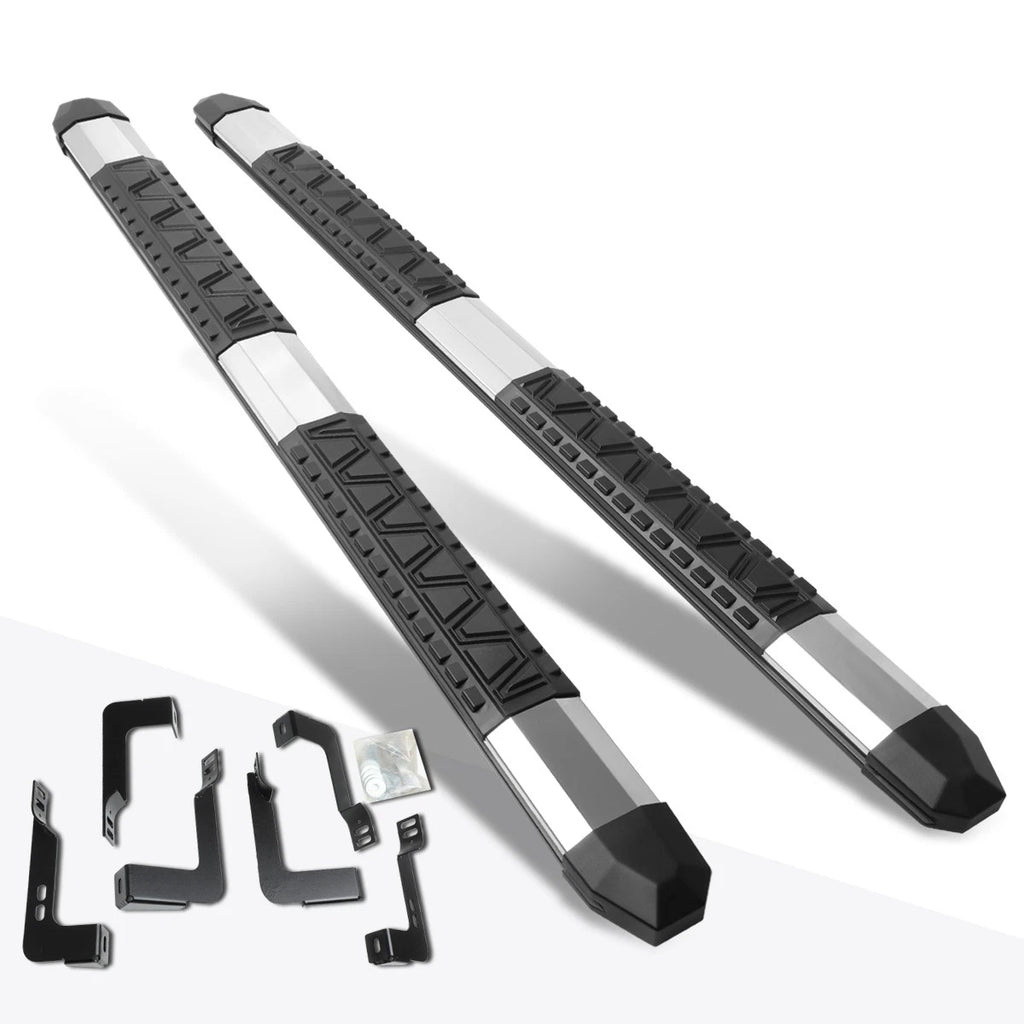 Set of 2 Aluminum 5" Side Step Nerf Bars for Silverado/Sierra (2007–2019)