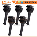 Set of 5 Ignition Coils for Volvo C70 S70 XC70 XC90 S60 (1998–2005)