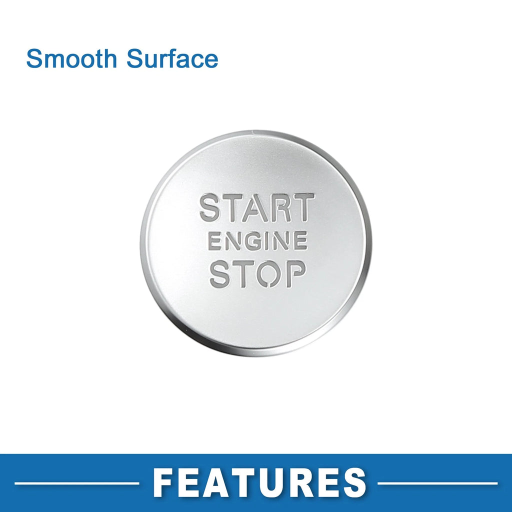 Engine Start Stop Switch Button for Audi A6 (2016–2018) 4G1905217A Silver Tone