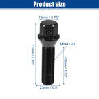 20pcs M14x1.25 Extended Wheel Lug Bolts Conical Seat 45mm for BMW