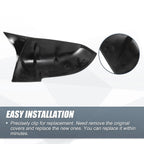 Pair Rearview Mirror Cover Caps Gloss Black for BMW F20 F22 F23 F30 F31 F32 X1