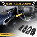Set of 2 Carbon Fiber Pattern Front Door Window Switch Panels for Ford Ranger 