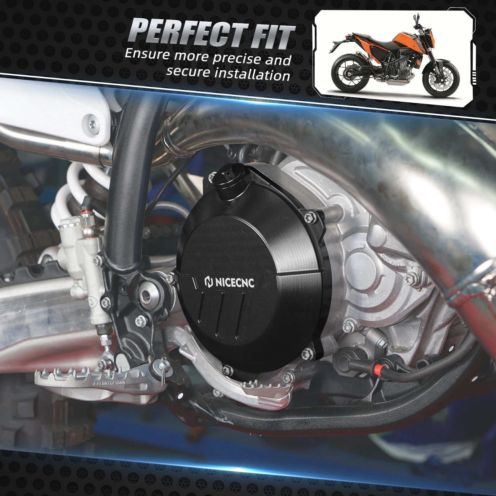 CNC Reinforced Clutch Cover Guard for Husqvarna TE 250 300 300i TE300 (2024–2025)
