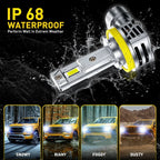 2X AUXITO H8 H11 LED Fog Light Bulb for (6500K)