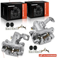Pair Rear Brake Calipers with Bracket for Acura Integra (1994–2001) Honda Civic