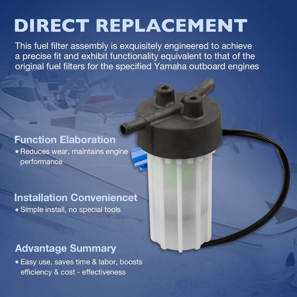 Outboard Fuel Filter Assy for Yamaha F200 F225 F250 LF150 (2006–2025) 6P3-24560-03-00