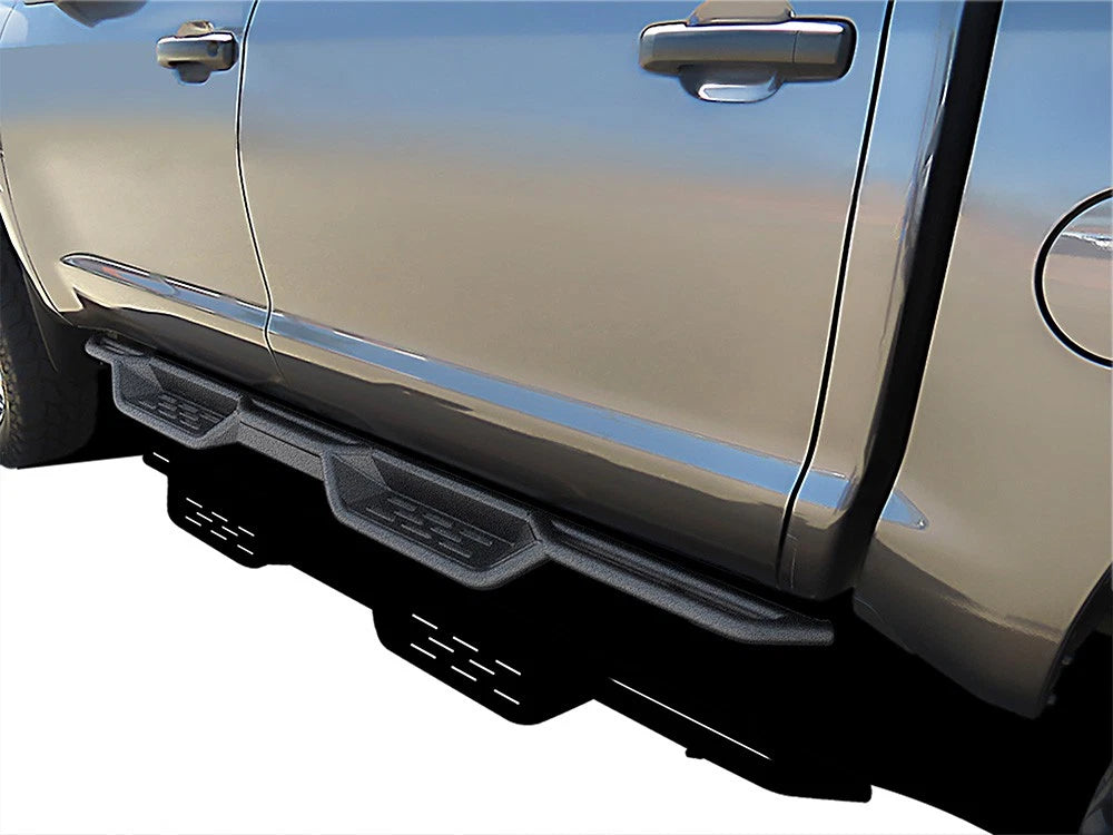 Black Side Step Nerf Bars for Toyota Tundra CrewMax (2007–2021)