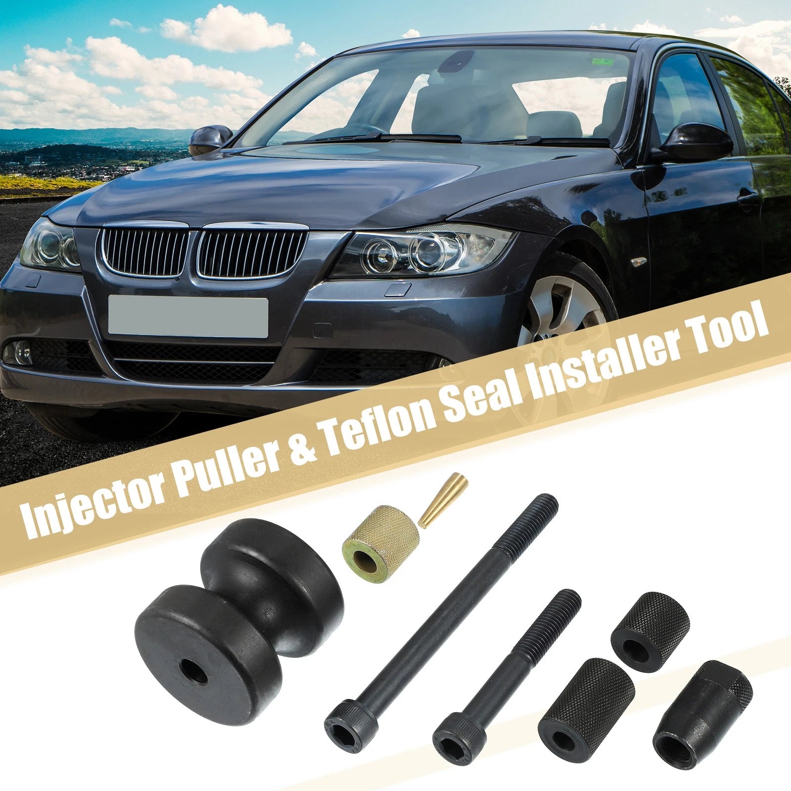 Set of 2 Injector Puller and Seal Installer Tools for BMW N14 N18 N54 (130192, 130195)