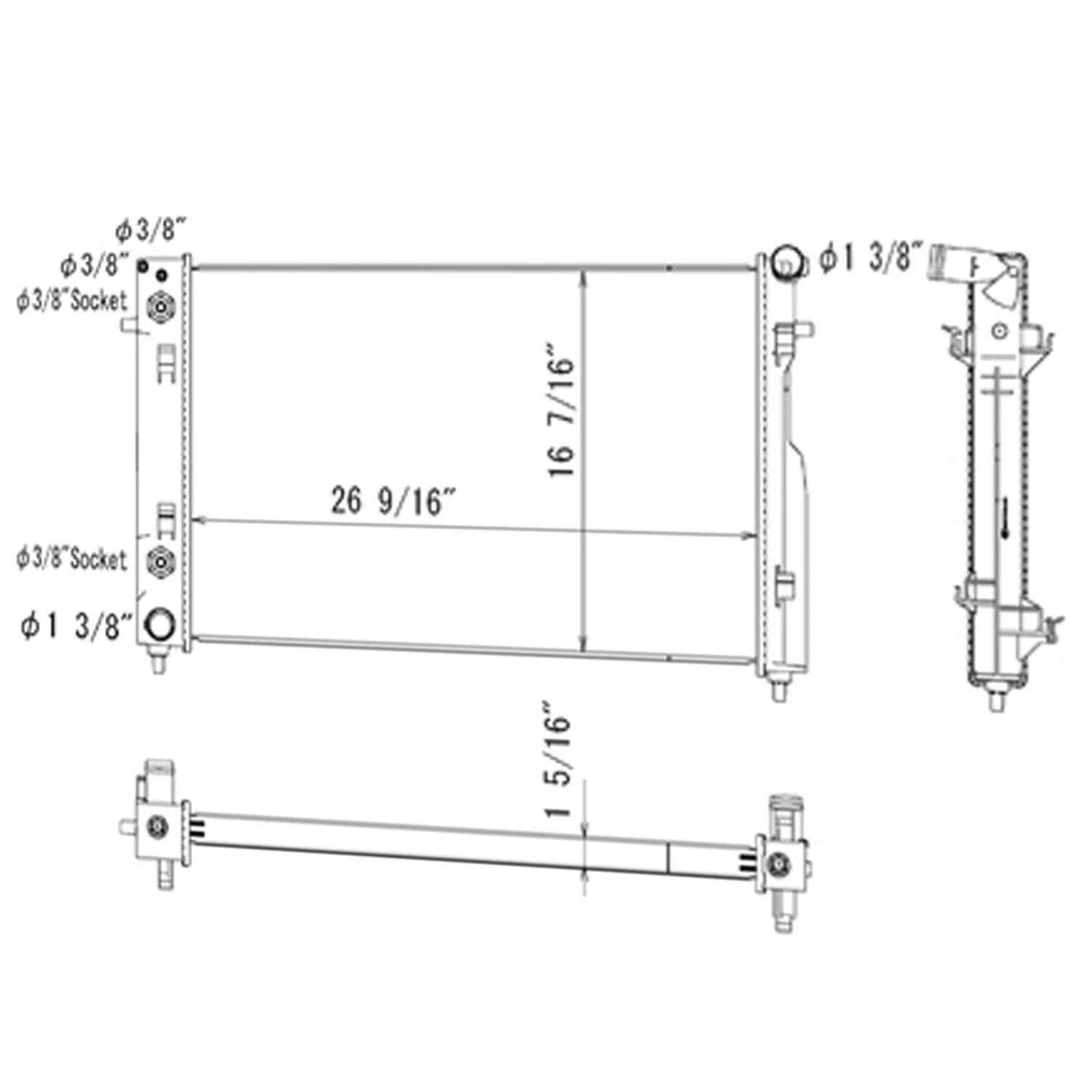 Replacement Radiator for Ford Ranger PJ (2003–2006)