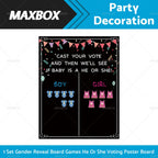Voting Board Decoration for Gender Reveal Baby Shower Party