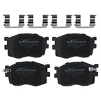 Set of 4 Front Ceramic Brake Pads for Hyundai Accent/Kia Rio (2006–2011) D1156