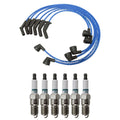 NGK Wire Set & Denso Iridium Spark Plugs Kit for Thunderbird 3.8L V6 (NA)
