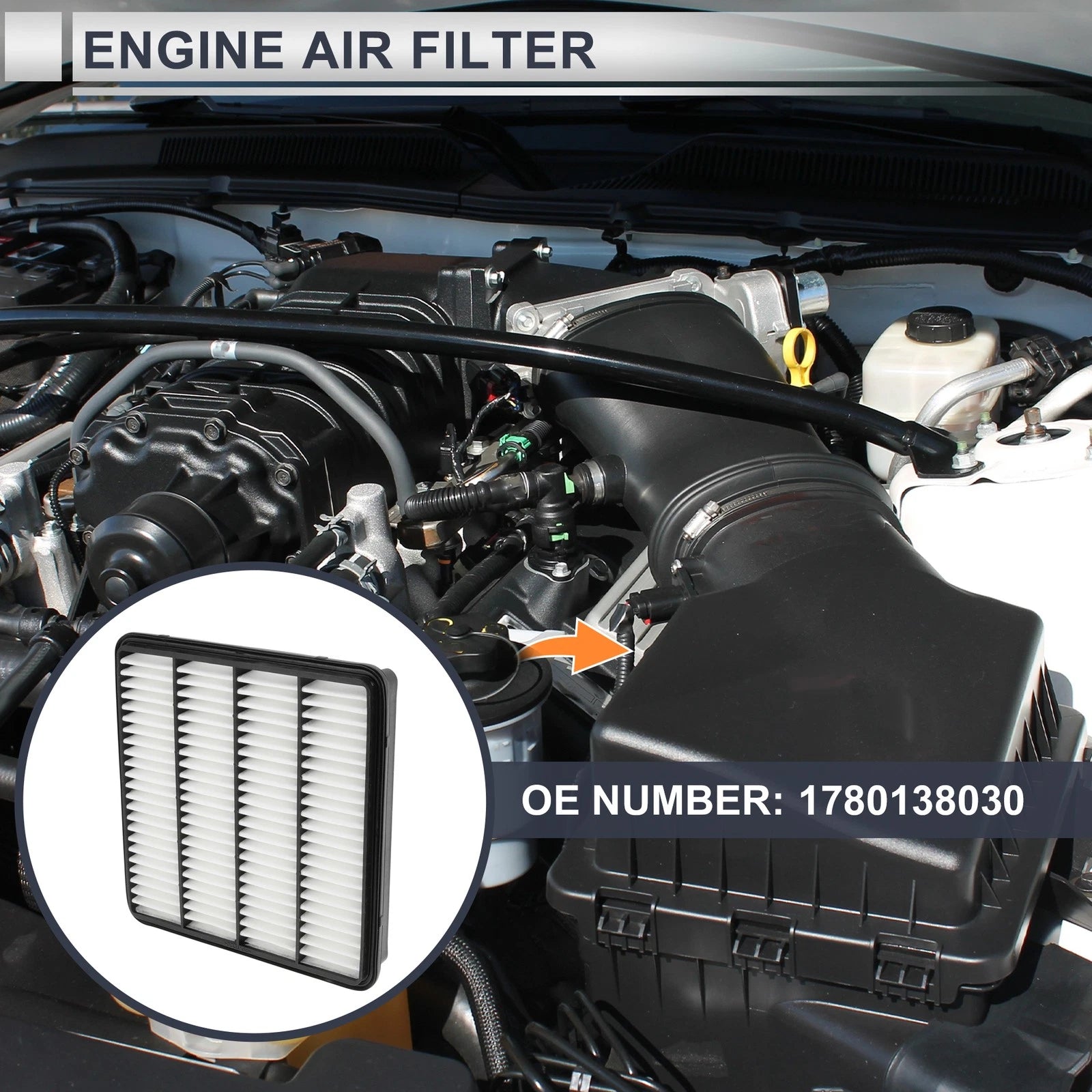 Engine Air Filter No. 1780138030 for Toyota Land Cruiser (2016–2021)