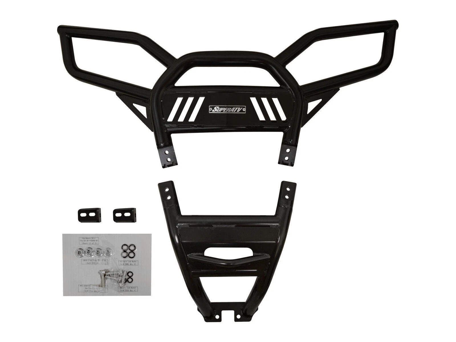 Heavy Duty Rear Bumper for Polaris RZR S 1000 (2016–2020) - Red