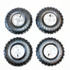 Set of 4 Wheel Rim Tyres 4.10-4 16T Spline for 49cc Mini Quad Bike ATV