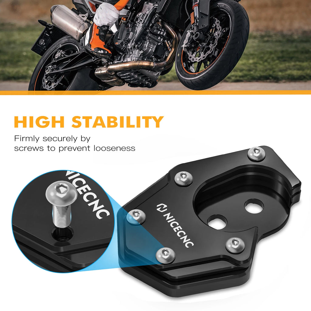 Kickstand Side Stand Enlarger Extension Plate for Husqvarna Norden 901 (2022–2023)