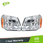Set of 2 Headlights for Chevy Equinox (2005–2009)