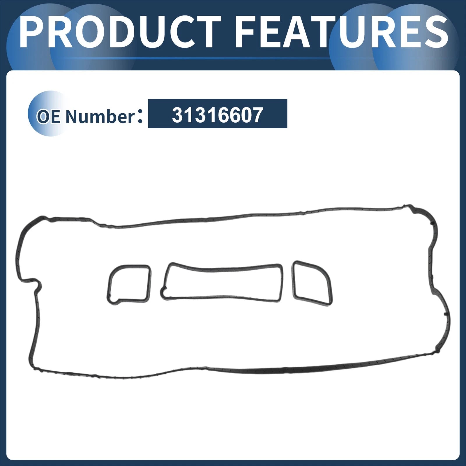 Valve Cover Gasket No. 31316607 for Volvo S60 (2010–2014)
