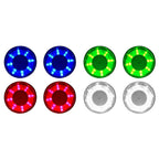 Set of 2 Marine Stainless Steel Drink Holders with LED Lights for Boats and RVs
