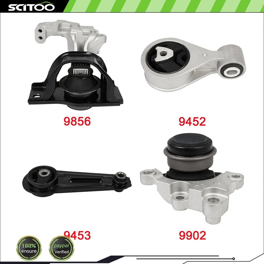 Engine Motor & Trans Mounts Set for Nissan Rogue 2.5L (2008–2013) A7370 A4351