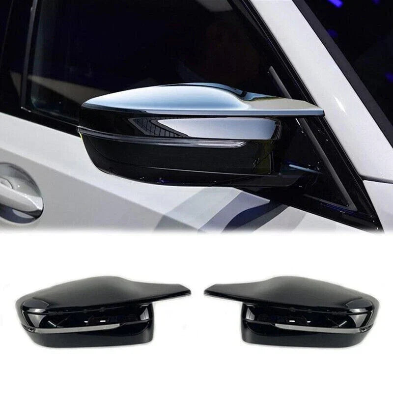 M Style Glossy Black Side Mirror Cover Caps for BMW 3 Series (2019–2023)