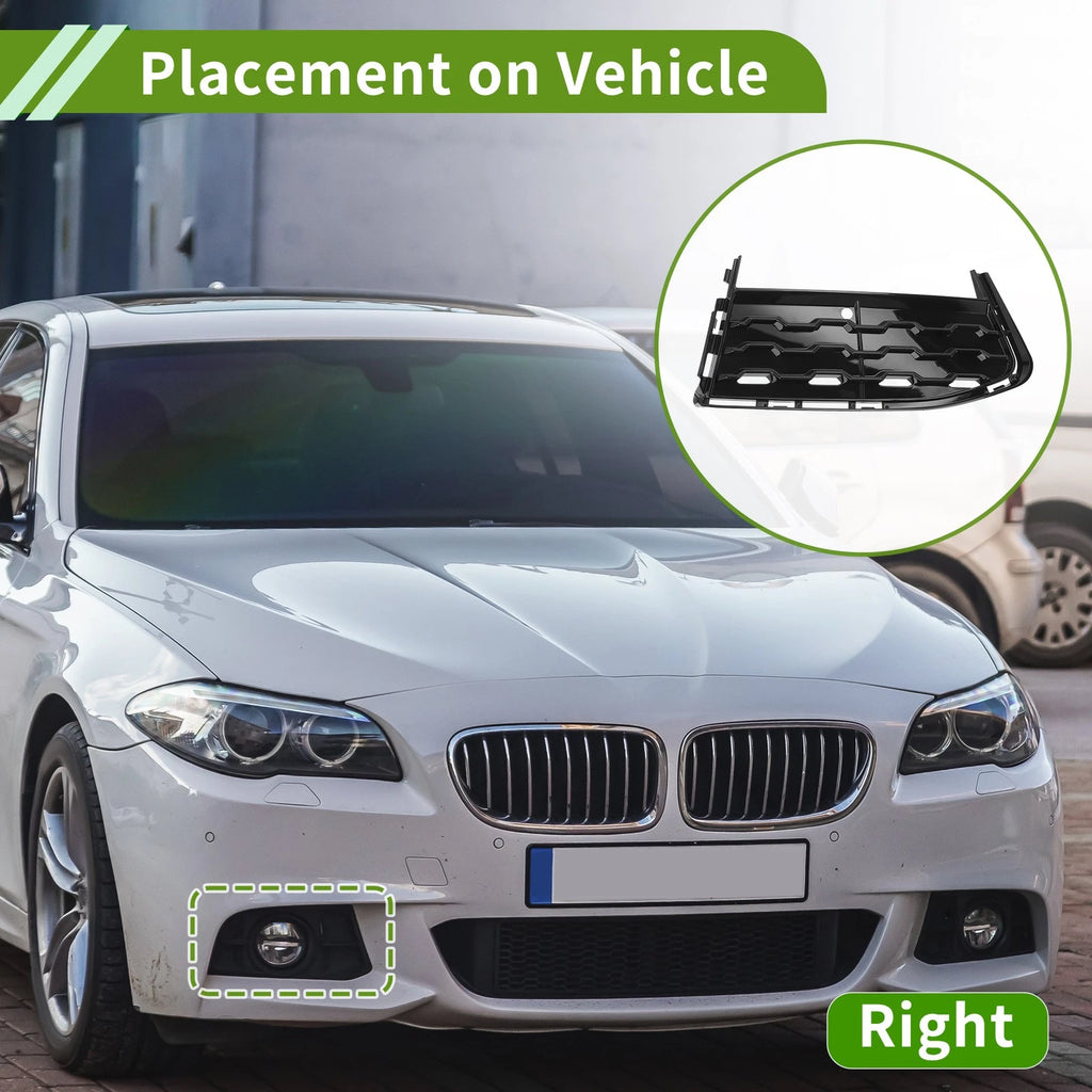 1 Pc Fog Light Grill for BMW 7 Series (2015–2020) No. 51118092158 Black