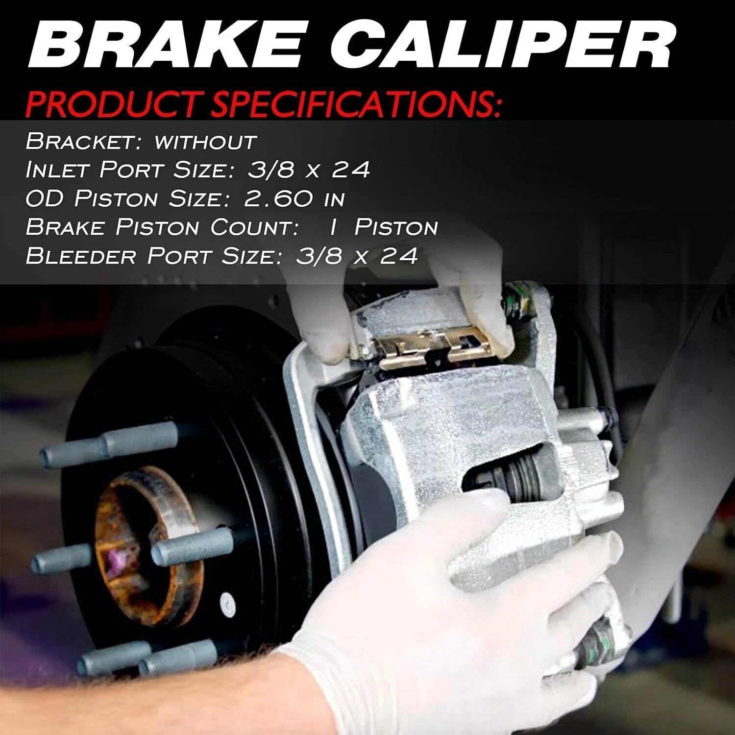 Front Right Brake Caliper 18FR983 for Jeep Wrangler L4 2.5L (1990–2002)