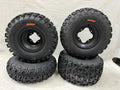 DWT A5 Black Rims 23" Front 22" Rear with Sunf A027 Tires for YFZ450 Raptor Banshee 350 (2004–2023)