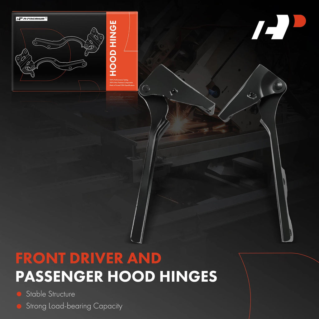 2X Front Hood Hinges for Mitsubishi Lancer (2002-2003)