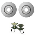 Set of 4 Hella Pagid Front 312mm Rotors Disc Brake Pad Kit for Audi A4 (1996–2001)