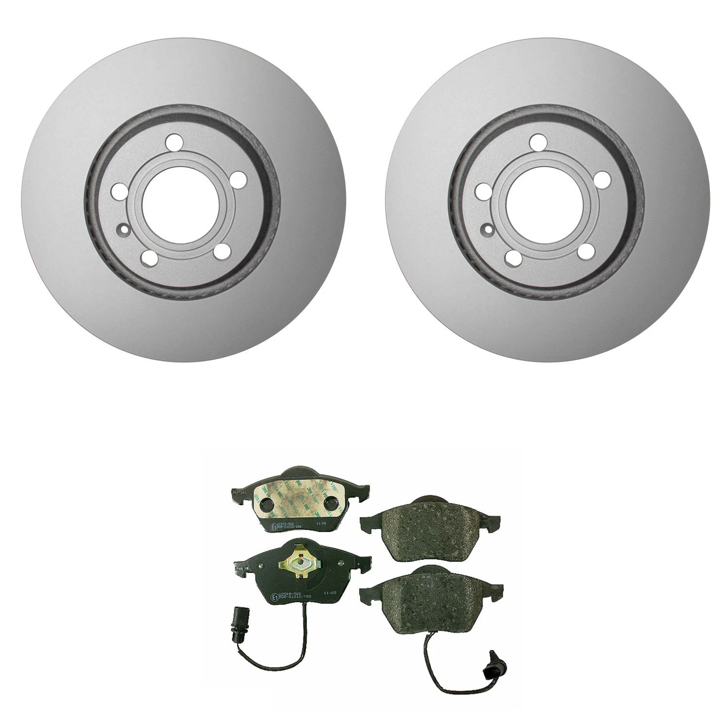 Set of 4 Hella Pagid Front 312mm Rotors Disc Brake Pad Kit for Audi A4 (1996–2001)